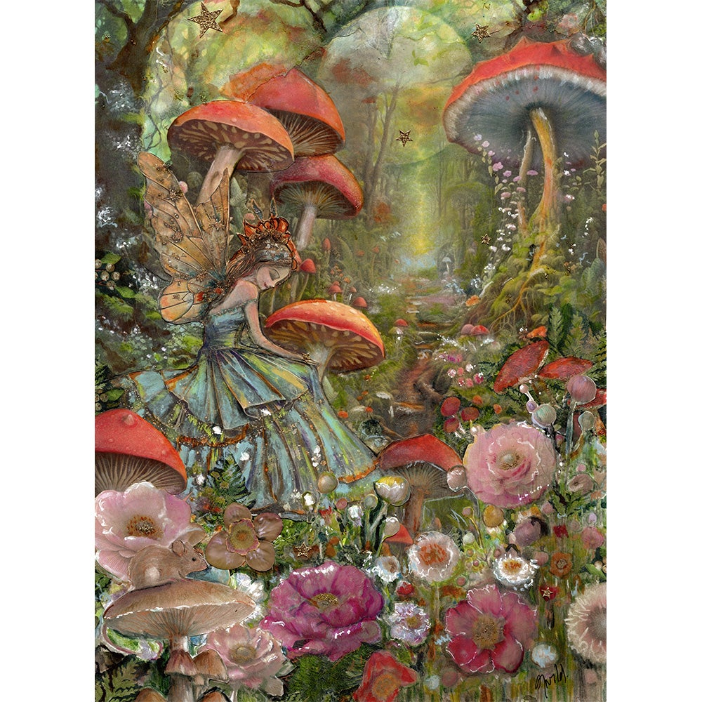 Catch A Falling Star Enhanced Print | Arleen Wild - Mixed Media Artist